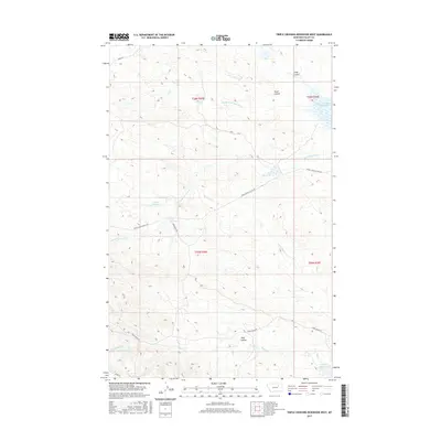 2017 Map of Triple Crossing Reservoir West, 2017 Print