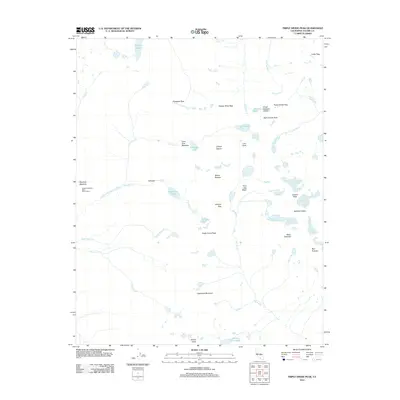 2012 Map of Triple Divide Peak, 2012 Print