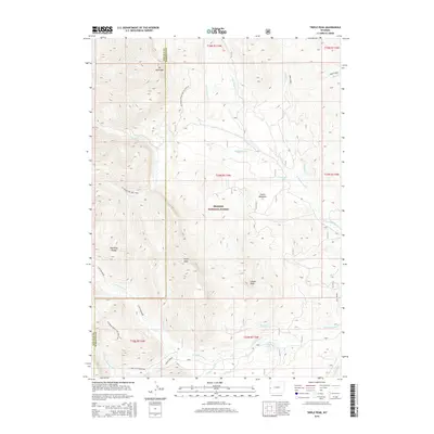 2015 Map of Triple Peak, 2015 Print