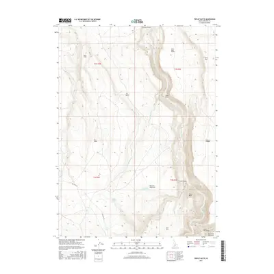 2017 Map of Triplet Butte, 2017 Print