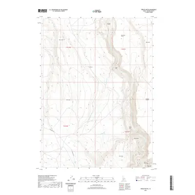 2020 Map of Triplet Butte, 2020 Print
