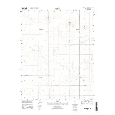 2013 Map of Tripod Mountain, 2013 Print