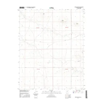 2017 Map of Tripod Mountain, 2017 Print