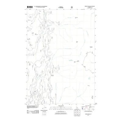 2011 Map of Tripod Peak, 2011 Print