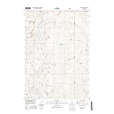 2013 Map of Tripod Peak, 2013 Print