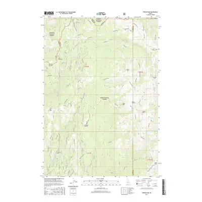 2017 Map of Tripod Peak, 2017 Print