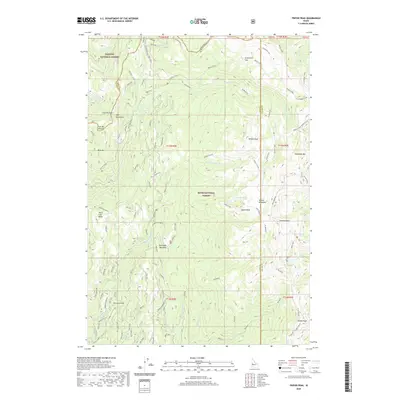 2020 Map of Tripod Peak, 2020 Print