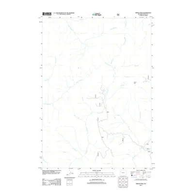 2012 Map of Tripod Peak, 2012 Print