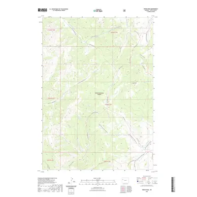 2021 Map of Tripod Peak, 2021 Print