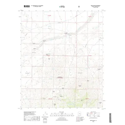 2018 Map of Tripp Canyon, 2018 Print