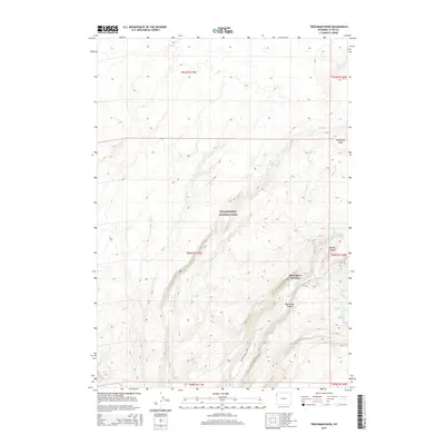 2015 Map of Trischman Knob, 2015 Print