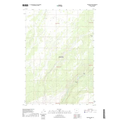 2017 Map of Trischman Knob, 2017 Print