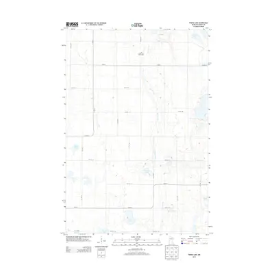 2013 Map of Trisko Lake, 2013 Print