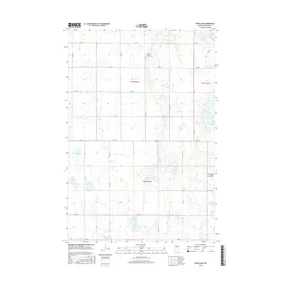 2016 Map of Trisko Lake, 2016 Print