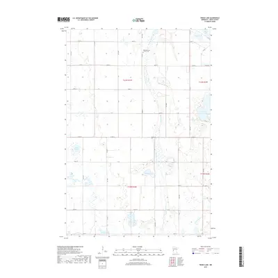 2019 Map of Trisko Lake, 2019 Print