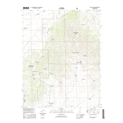 2017 Map of Tropic Canyon, 2017 Print