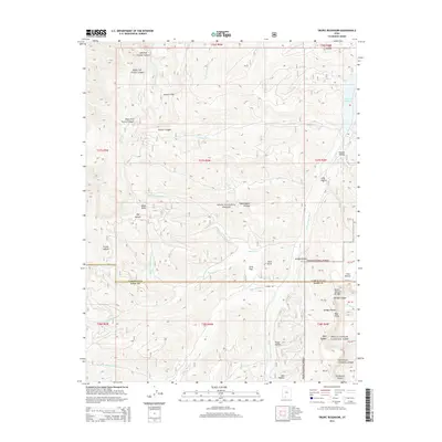 2014 Map of Tropic Reservoir, 2014 Print