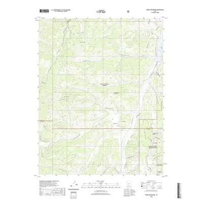 2020 Map of Tropic Reservoir, 2020 Print