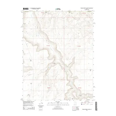 2014 Map of Trough Springs Canyon, 2014 Print