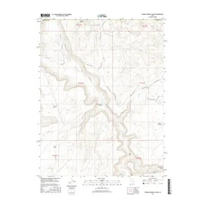 2017 Map of Trough Springs Canyon, 2017 Print