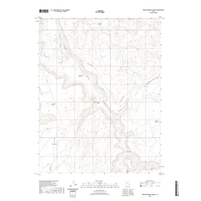 2020 Map of Trough Springs Canyon, 2020 Print