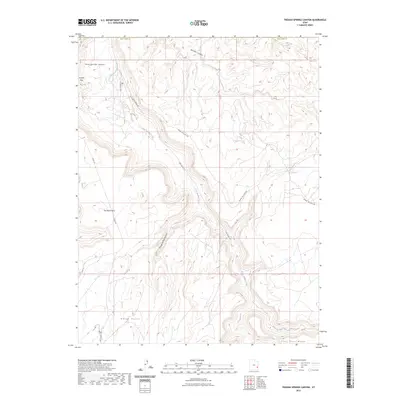 2023 Map of Trough Springs Canyon, 2023 Print