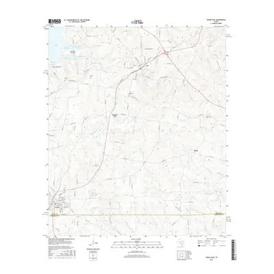 2016 Map of Troup East, 2016 Print