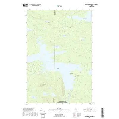 2018 Map of Trout Brook Mountain, 2018 Print