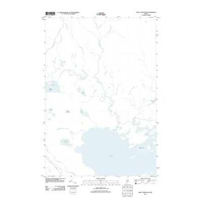 2011 Map of Trout Mountain, 2011 Print