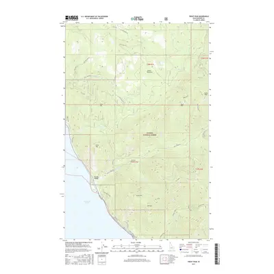 2017 Map of Trout Peak, 2017 Print