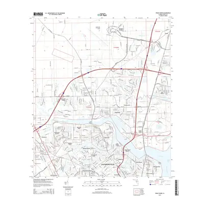 2015 Map of Trout River, 2015 Print