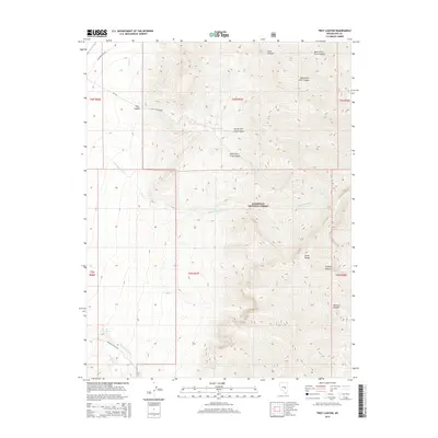 2014 Map of Troy Canyon, 2014 Print