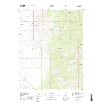 2018 Map of Troy Canyon, 2018 Print