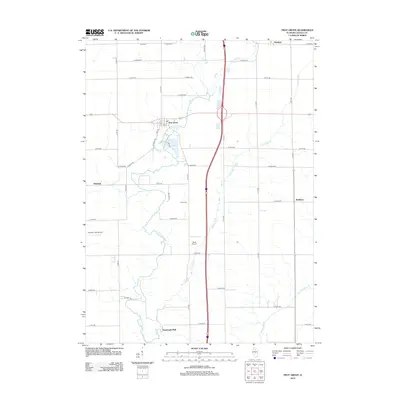 2012 Map of Troy Grove, 2012 Print