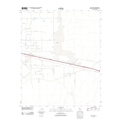 2012 Map of Troy Lake, 2012 Print