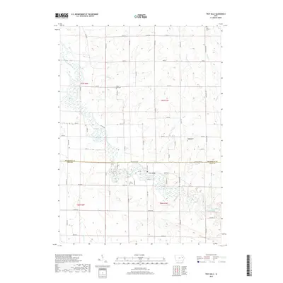 2018 Map of Troy Mills, 2018 Print