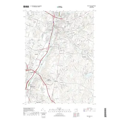 2019 Map of Troy South, 2019 Print