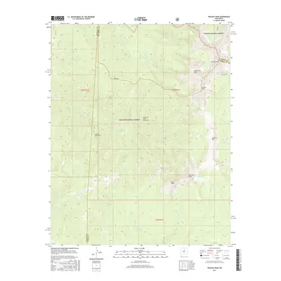 2017 Map of Truchas Peak, 2017 Print