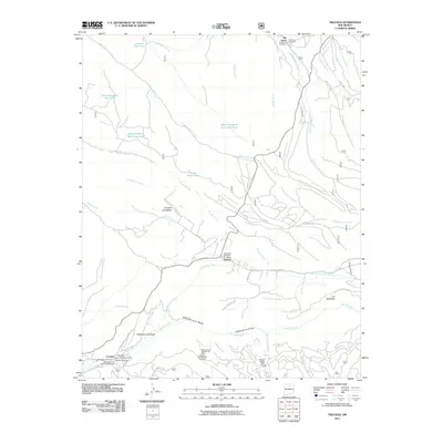 2011 Map of Truchas, 2011 Print