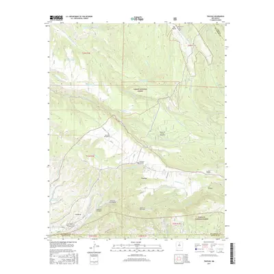 2017 Map of Truchas, 2017 Print