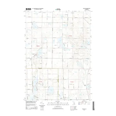 2014 Map of Trufant, 2014 Print