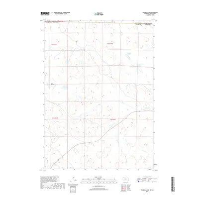 2017 Map of Trumbull Lake, 2017 Print
