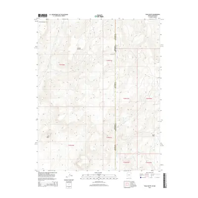 2014 Map of Tsaile Butte, 2014 Print