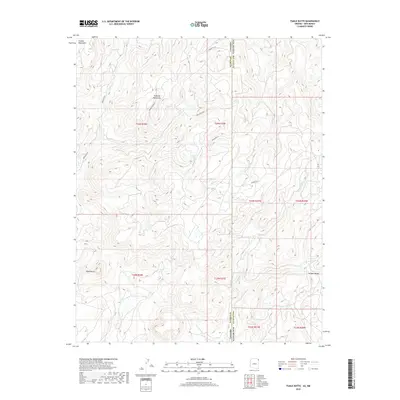 2018 Map of Tsaile Butte, 2018 Print