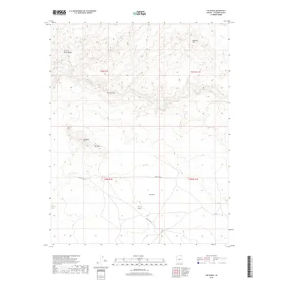 2018 Map of Tse Esgizii, 2018 Print