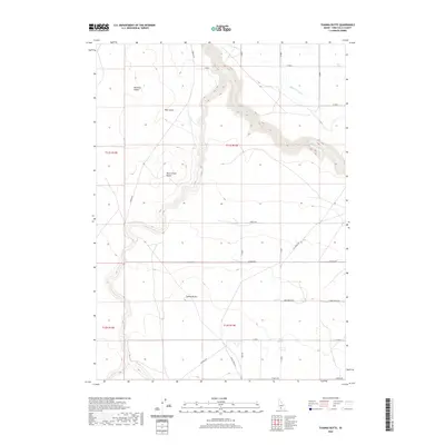 2020 Map of Tuanna Butte, 2020 Print