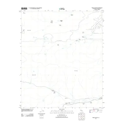 2012 Map of Tubb Canyon, 2012 Print