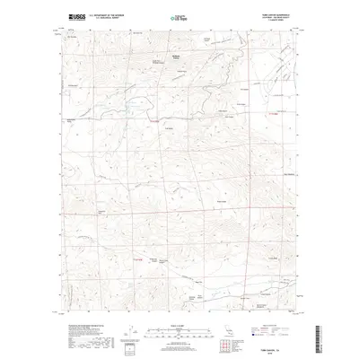 2018 Map of Tubb Canyon, 2018 Print