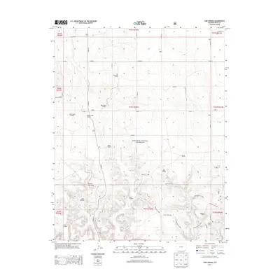 2013 Map of Tubs Springs, 2013 Print