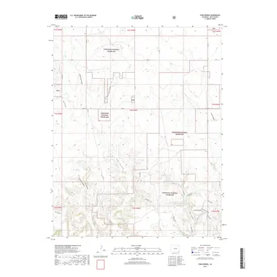 2019 Map of Tubs Springs, 2019 Print